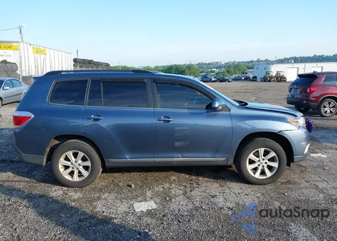2013 Toyota Highlander Se V6 from USA, damaged, VIN 5TDBK3EH9DS256241